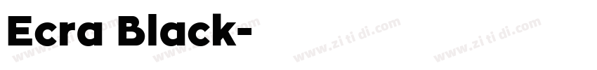 Ecra Black字体转换